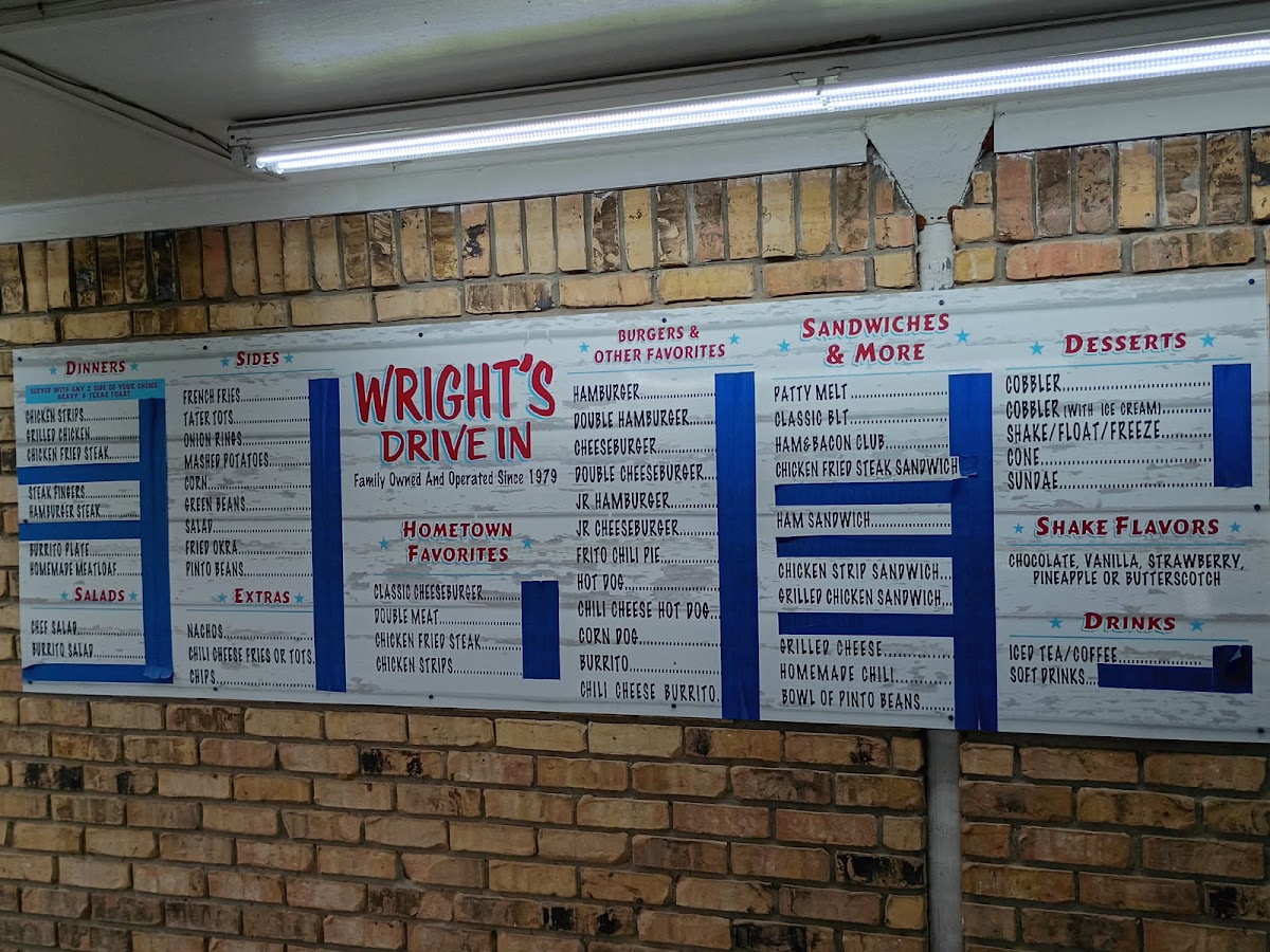Wright's Drive In Menu - Image 4